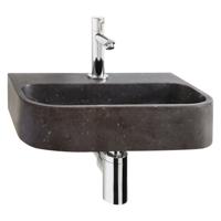 Fonteinset Differnz Ovale Small 38x24x7 cm Natuursteen Zwart - thumbnail