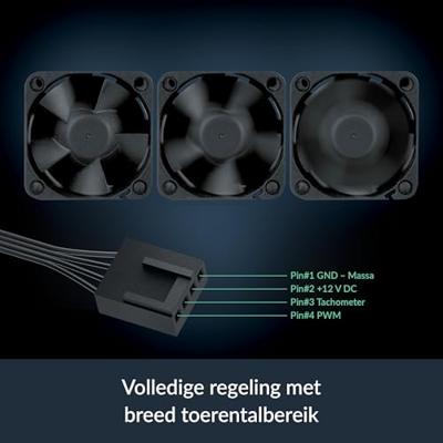 Arctic S4028-6K PC-ventilator Zwart (b x h x d) 40 x 28 x 40 mm