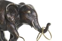 Decoratieve figuren DKD Home Decor Metaal Hars Olifant (31 x 13 x 41 cm) - thumbnail