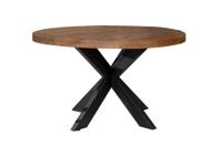 Livingfurn Ronde Eettafel 'Sturdy' Mangohout, 120cm - thumbnail