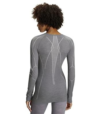 Falke Wool-Tech Longsleeve Thermoshirt Dames Grey-Heather XL