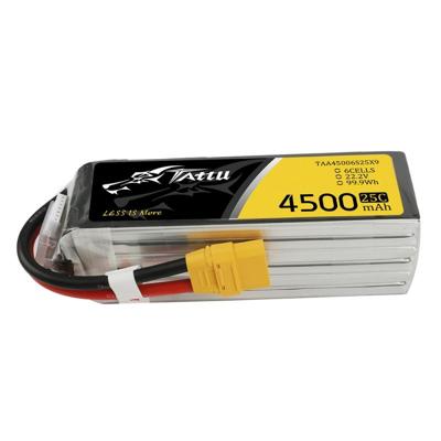 Tattu LiPo accupack 22.2 V 4500 mAh Aantal cellen: 6 Softcase XT90