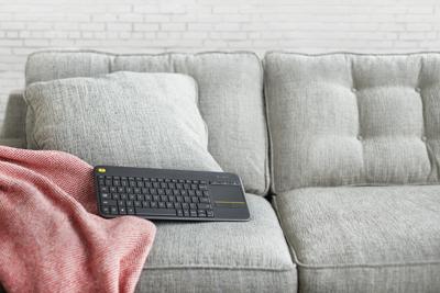 Toetsenbord Logitech K400 Plus Tv Zwart Qwerty Spaans QWERTY