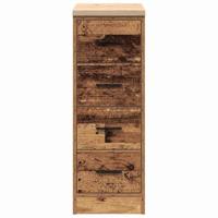 VidaXL Garagekast 30x51x85 cm massief grenenhout oud hout - thumbnail