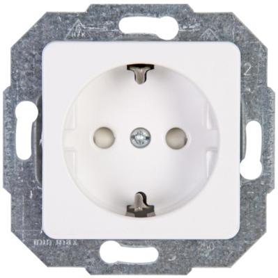Kopp 112613086 Wandcontactdoos met randaarde Inzetstuk Europa Arctisch-wit, Mat 1 stuk(s)