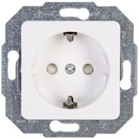 Kopp 112613086 Wandcontactdoos met randaarde Inzetstuk Europa Arctisch-wit, Mat 1 stuk(s) - thumbnail