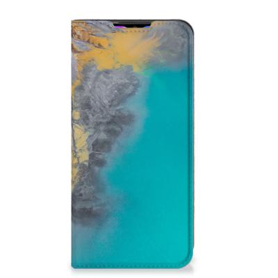 Xiaomi Redmi 9 | Standcase | Marble Blue Gold Xiaomi Redmi 9 | Standcase | Marble Blue Gold