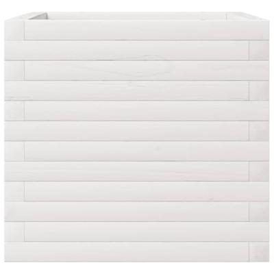 Plantenbak 50x50x45,5 cm massief grenenhout wit Plantenbak 50x50x45,5 cm massief grenenhout wit