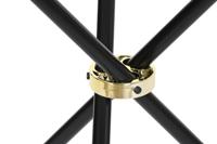 Bijzettafel DKD Home Decor Wit Zwart Gouden Metaal Hout MDF 80 x 80 x 76 cm - thumbnail