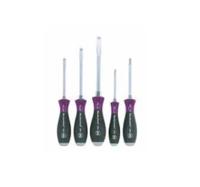Wiha 5533MF HK5 SATZ 5tlg Schroevendraaierset Werkplaats 5-delig Plat, Kruiskop Phillips - thumbnail