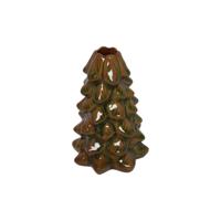 Kaarshouder everlands kunstkerstboom groen H15cm - thumbnail