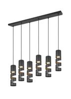 Trio 6-lichts koker hanglampStream zwart - 364000632 - thumbnail