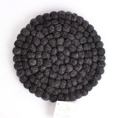 Vilten Onderzetter Antraciet (Rond)