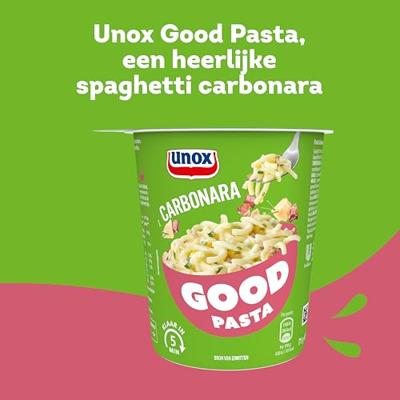 Unox Good Pasta Carbonara 8 x 71 g bij Jumbo Unox Good Pasta Carbonara 8 x 71 g bij Jumbo