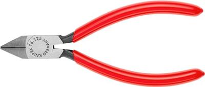 Knipex 76 81 125 Elektronica en fijnmechanica Zijkniptang Met facet 125 mm