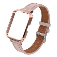 Leren band met case - Roze - Xiaomi Redmi Watch 2 (Lite) - thumbnail
