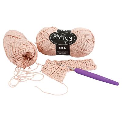 Creativ Company Katoengaren, beige, 50gr, 170m