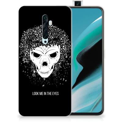 Silicone Back Case OPPO Reno2 Z Skull Hair Silicone Back Case OPPO Reno2 Z Skull Hair