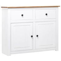 Dressoir Panama Range 93x40x80 cm massief grenenhout wit - thumbnail