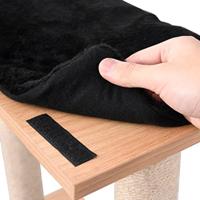 VidaXL Kattenkrabpaal met sisal krabmat 129 cm - thumbnail