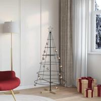 Kerst Cone Boom met standaard Zwart 150 cm Staal - thumbnail