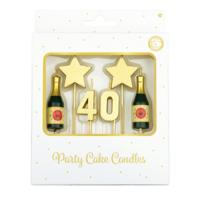 Taartkaarsjes Set 40 Jaar (6st) - thumbnail