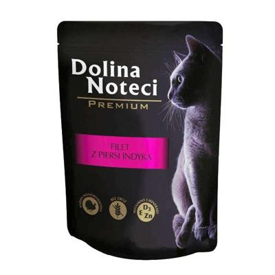 DOLINA NOTECI Premium Kalkoenborstfilet met jus - nat kattenvoer - 85 g