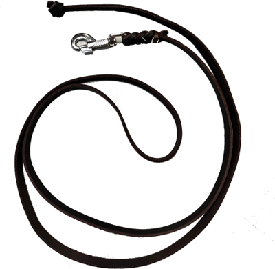 Leren hondenriem - 12mm x 1,8m - Zonder handvat