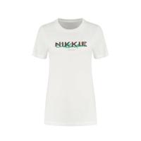 NIKKIE T-shirt met logo wit - thumbnail