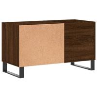 Platenkast 85x38x48 cm bewerkt hout bruin eikenkleur - thumbnail