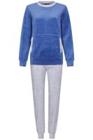 Blauwe velours pyjama Pastunette - thumbnail