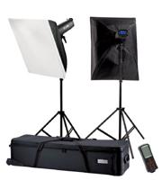 Falcon eyes studioflitsset tfk-2400l met lcd scherm - thumbnail