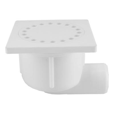 Wiesbaden doucheplug 10x10 zijuitlaat wit