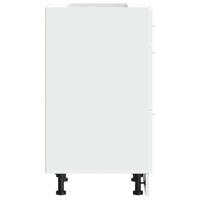 Onderkast Lyon 40x46x81,5 cm bewerkt hout wit - thumbnail