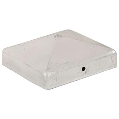 VidaXL Paalkappen 6 st piramide 91x91 mm gegalvaniseerd metaal