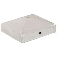 VidaXL Paalkappen 6 st piramide 91x91 mm gegalvaniseerd metaal - thumbnail