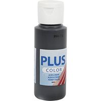 Creativ Company Plus color acrylverf zwart, 60ml - thumbnail