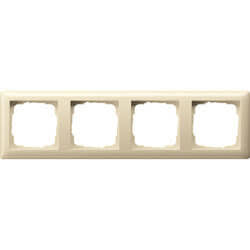 Gira standaard 55 afdekraam 4-voudig creme glanzend 021401