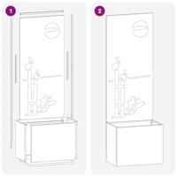 VidaXL Tuin privacy screen roestig 50 x 32 x 150 cm cortenstaal - thumbnail