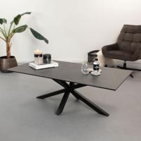 Sohome Salontafel 'Parker' Keramiek, 130 x 70cm, kleur Zwart - thumbnail