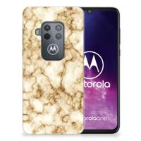 Motorola One Zoom | TPU | Siliconen hoesje | Marmer Goud - thumbnail