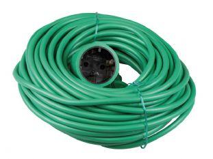 Verlengsnoer PVC groen 2x1qmm 20m - 1167052 Verlengsnoer PVC groen 2x1qmm 20m - 1167052