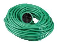 Verlengsnoer PVC groen 2x1qmm 20m - 1167052 - thumbnail