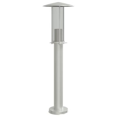 Buitenvloerlamp 60 cm roestvrijstaal zilverkleurig - thumbnail