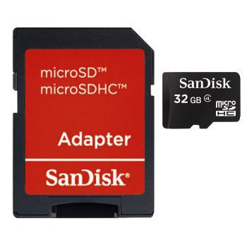 SanDisk SDSDQB-032G-B35 microSDHC-kaart 32 GB Class 4 Incl. SD-adapter SanDisk SDSDQB-032G-B35 microSDHC-kaart 32 GB Class 4 Incl. SD-adapter