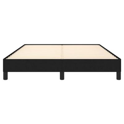 Bedframe stof zwart 140x190 cm