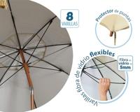 Parasol Beige 180 cm UPF 50+ - thumbnail