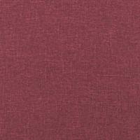 2-delige Loungeset met kussens stof wijnrood - thumbnail