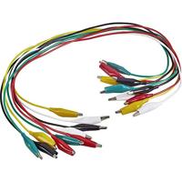 VOLTCRAFT KS-540/0.5 Meetsnoerenset Krokodilklem Krokodilklem 0.54 m Zwart, Rood, Geel, Groen, Wit 1 set(s) - thumbnail