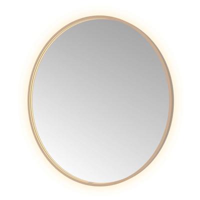 Spiegel Hotbath &MORE 100x100 cm LED-Verlichting Spiegelverwarming Rond Geborsteld Koper PVD Spiegel Hotbath &MORE 100x100 cm LED-Verlichting Spiegelverwarming Rond Geborsteld Koper PVD